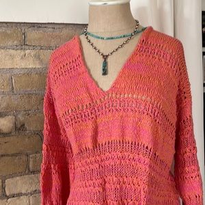 New Free People Oversized Crochet Tunic